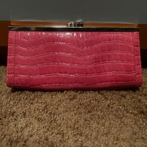 Pink clutch purse